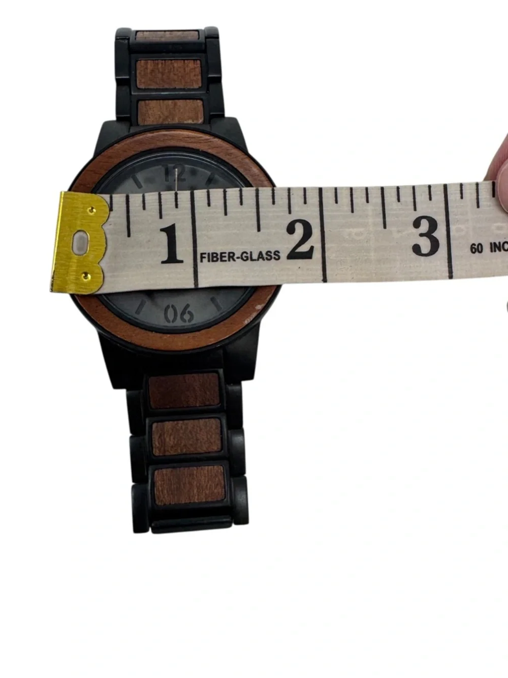 Original Grain Men's‎ Sapele Barrel Black Dial Scuffed Needs Battery